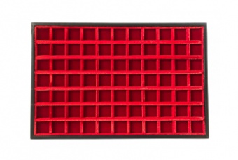 Standart tray – velvet model 77 squares