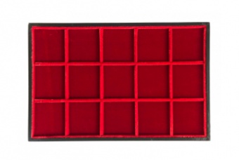 Standart tray – velvet model 15 squares