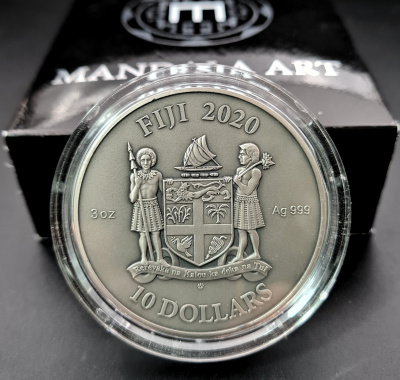Фиджи, 10 долларов, 2019 год, "Персидская - мандала"